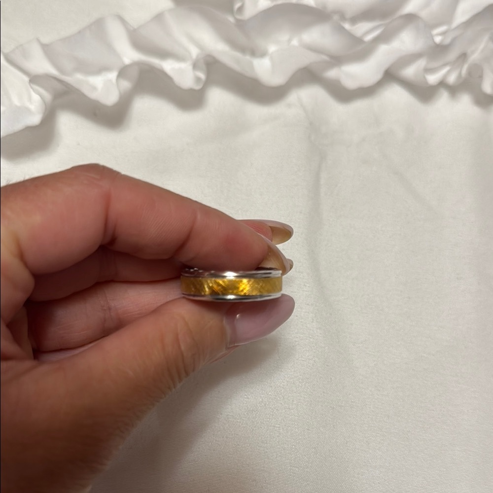 Tacori Classic Men’s Yellow and White Gold Wedding Band